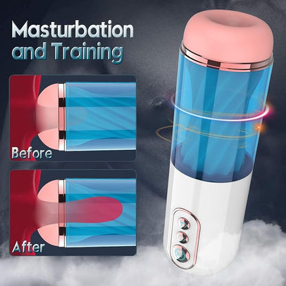 New Automatic Male  7 Vibration & Suction Hands Free Pocket